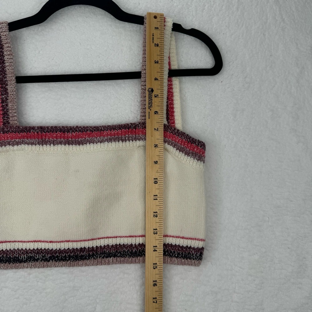 Free People Ivory Berry Combo In the Sun Brami Crop Top Crochet Knit Large NWT - Picture 5 of 11